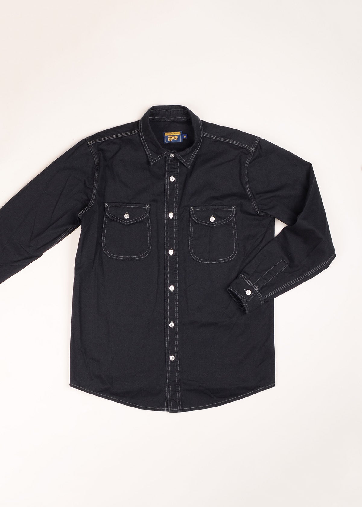 Clint Long Sleeve Shirt - Black Twill