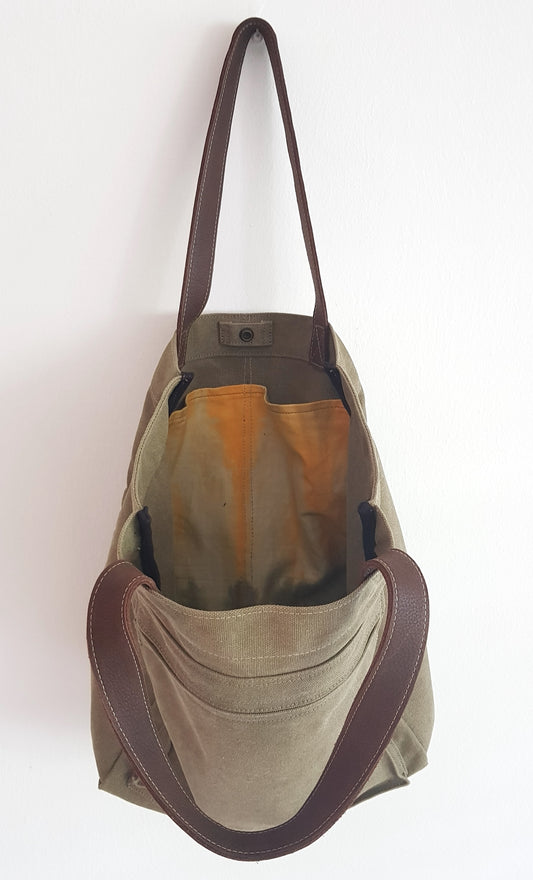 Type 1 Canvas Tote - Olive