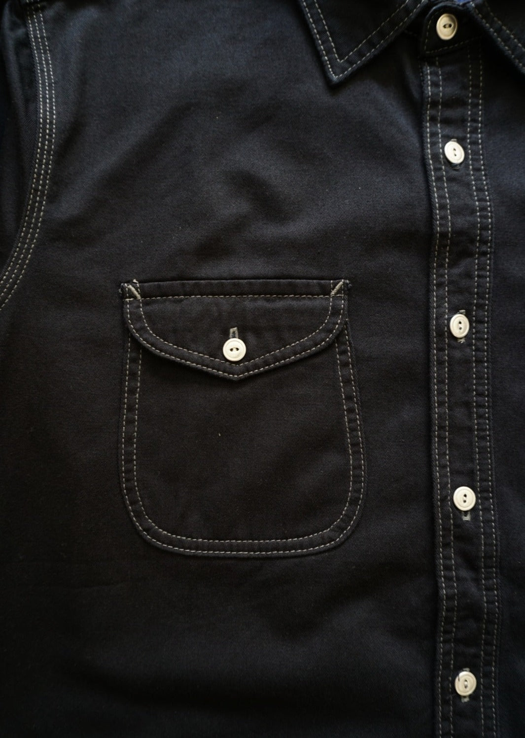 Clint Long Sleeve Shirt - Black Twill